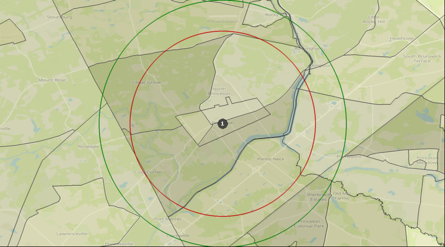 Princeton, New Jersey - Percentage of the Population with a Bachelor